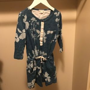 Crewcuts Blue Floral Pocketed Dress - SZ 7